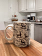 Black Toile Mug