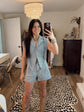 Denim Romper