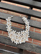 Flower Bib Pearl Necklace