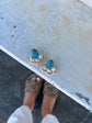 Turquoise & Pearl Earring