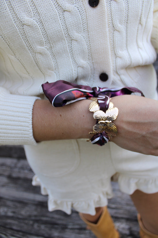 Scarf Cuff Bracelet - Butterfly