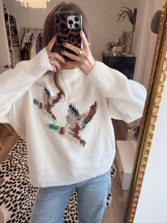 Duck Sweater - Cream