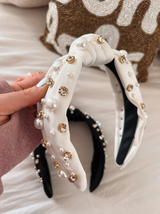 Diamonds & Pearls Headband - Sale