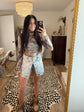 Camo Mesh Top