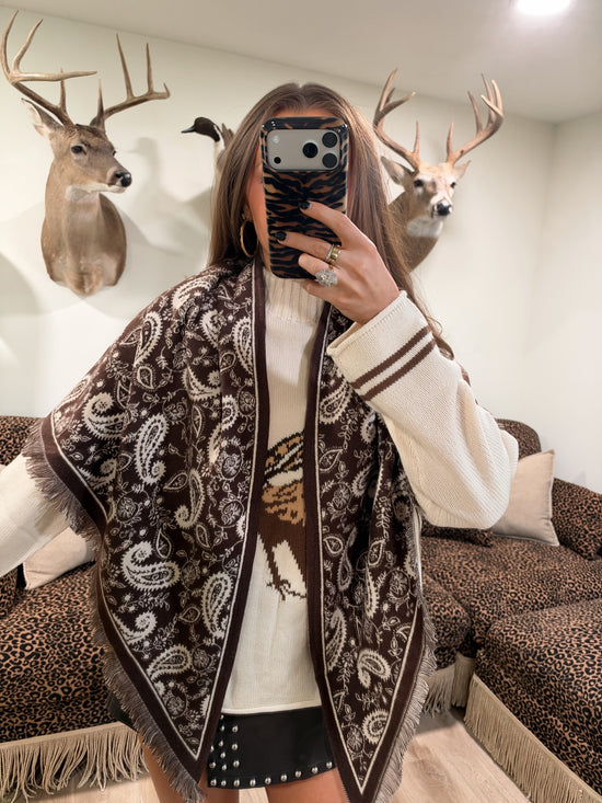 Bandana Shawl - Brown