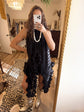 Black Chiffon Set