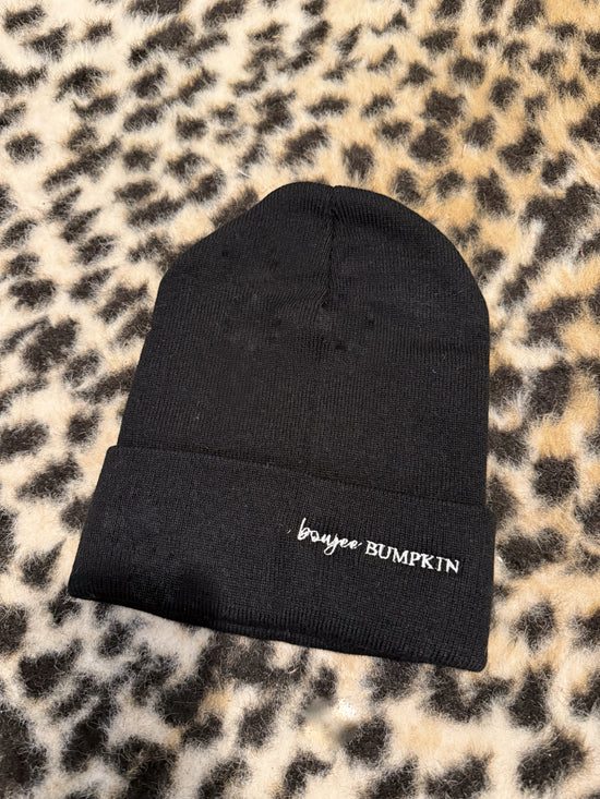 Boujee Bumpkin Black Beanie