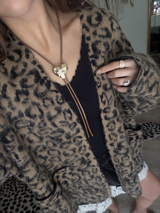 Heart Bolo Necklace