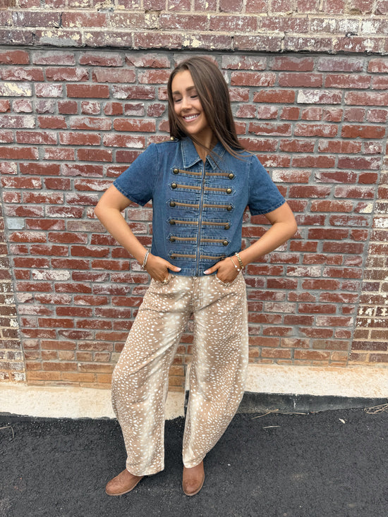 Deer Print Pants - Barrel
