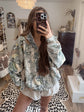 Boujee Bumpkin Camo Zip Up