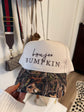 Boujee Bumpkin Tan/Camo Trucker