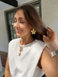 Golden Flower Earrings