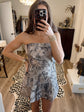 Camo Strapless Dress