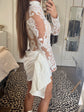 White Liar Mini Dress