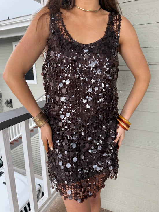 Bells & Whistles Dress - Brown