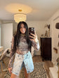 Camo Mesh Top