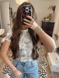 White Camo Top