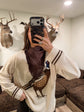 Fringe Scarf - Brown