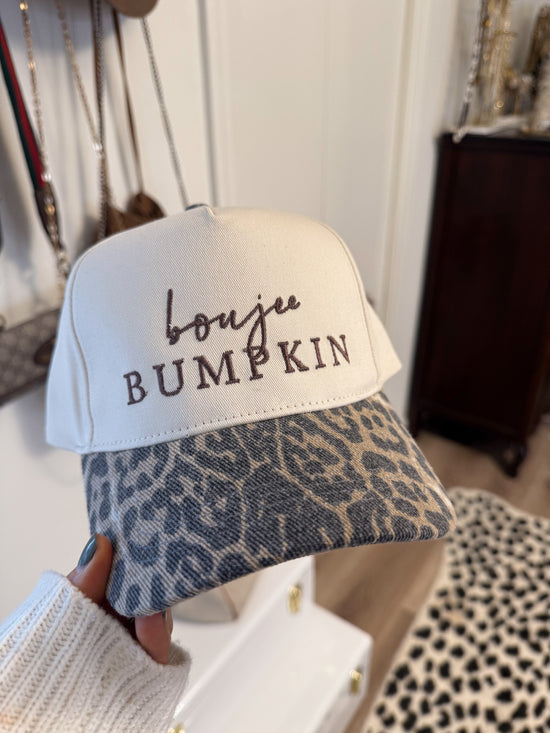 Boujee Bumpkin Tan/Cheetah Trucker