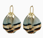 Striped Feather Earrings
