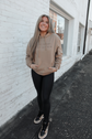 Lil Bit Boujee Lit Bit Bumpkin Hoodie (Sandstone)