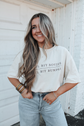 Lil Bit Boujee Lil Bit Bumpkin Tee (off white)